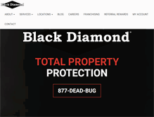 Tablet Screenshot of blackdiamondpestcontrol.com